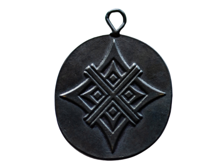 Oxidized  Bronze Artisan Tag