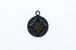 Oxidized  Bronze Artisan Tag